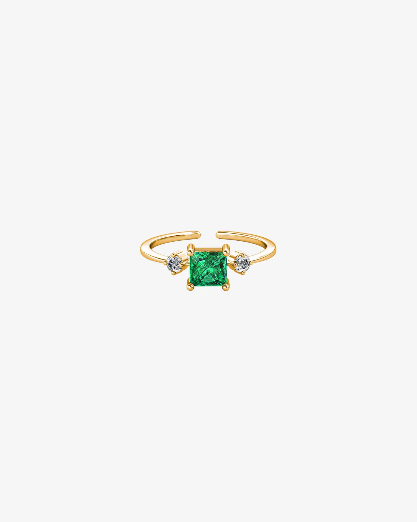 Emerald Kiss Ring